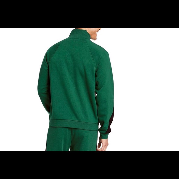 New Men's Color Block Stripe Zip-Up Track Jacket - Picture 2 of 2